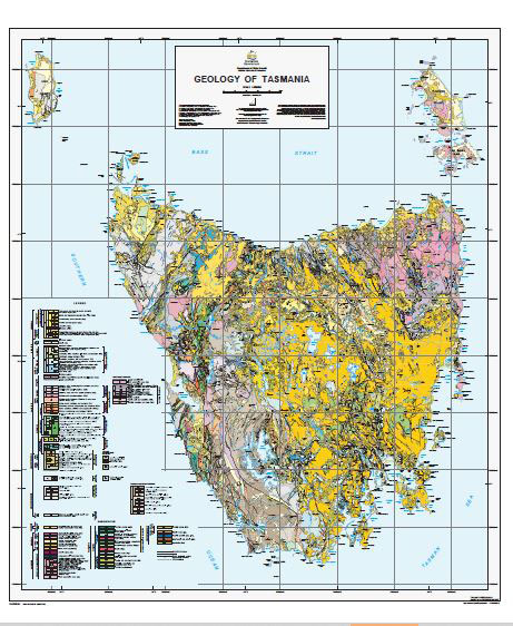 Interlaken 1 50000 Geological Map Tasmania Maps Books Travel Guides