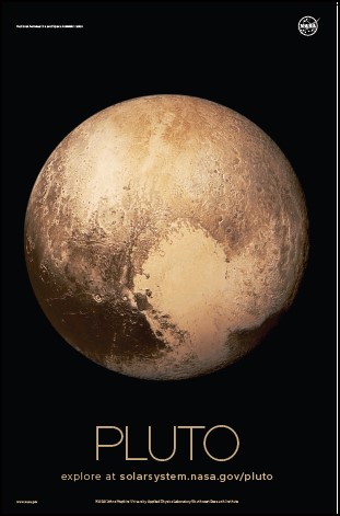 Pluto Nasa Poster Flat Paper And Laminated Maps Books Travel Guides