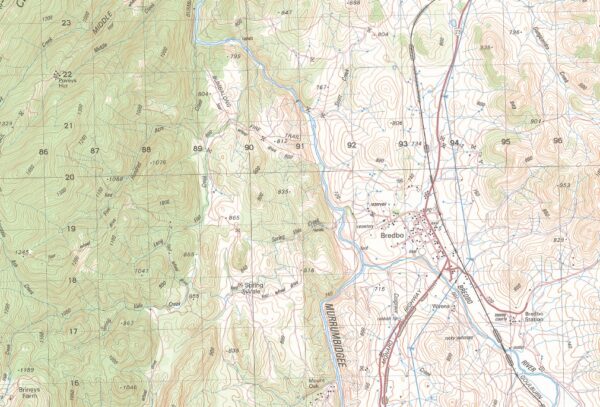 Bredbo 1-50000 Topographic Map 8726-3 NSW - Image 2