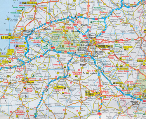 France Benelux Map AA - Maps, Books & Travel Guides