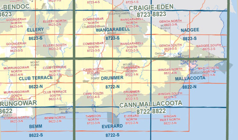 Kiah 1-25,000 NSW Topographic Map - Maps, Books & Travel Guides