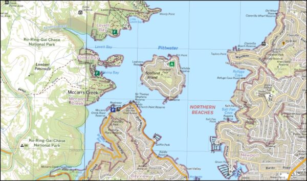 Mona Vale 1-25,000 NSW Topographic Map - Image 2