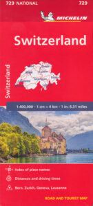 Switzerland Map 729 Michelin - Maps, Books & Travel Guides