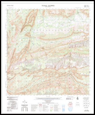 Texas Downs 1-50000 Topographic Map 4563-1 WA - Maps, Books & Travel Guides