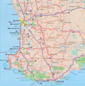 Western Australia State and Cities Map 619 UBD Gregorys - Maps, Books ...