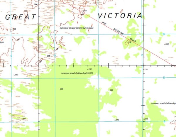 Cundeelee 1-250,000 Topographic Map