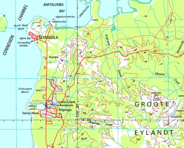 Groote Eylandt 1-250,000 Topographic Map - Maps, Books & Travel Guides