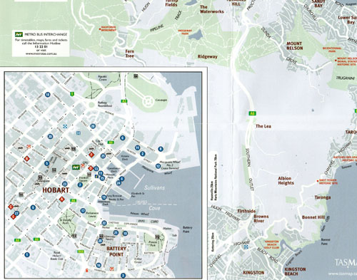 hobart tourist map pdf