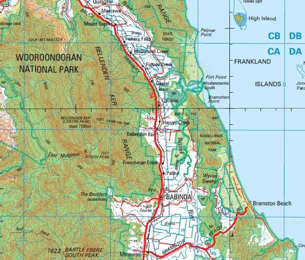 Innisfail 1-250,000 Topographic Map - Maps, Books & Travel Guides