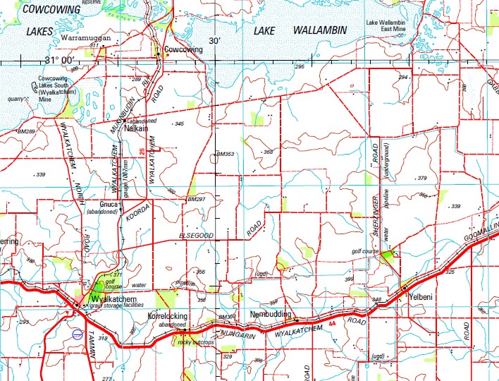 Kellerberrin 1-250,000 Topographic Map - Maps, Books & Travel Guides