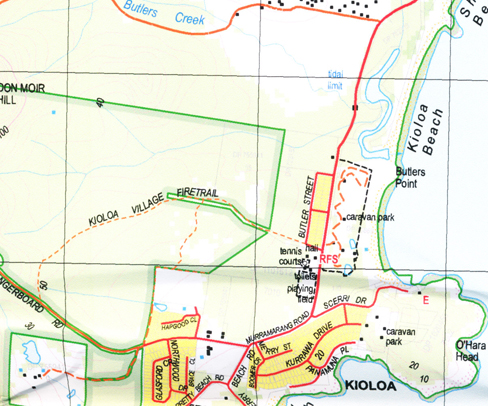 Kioloa 1-25,000 NSW Topographic Map - Maps, Books & Travel Guides