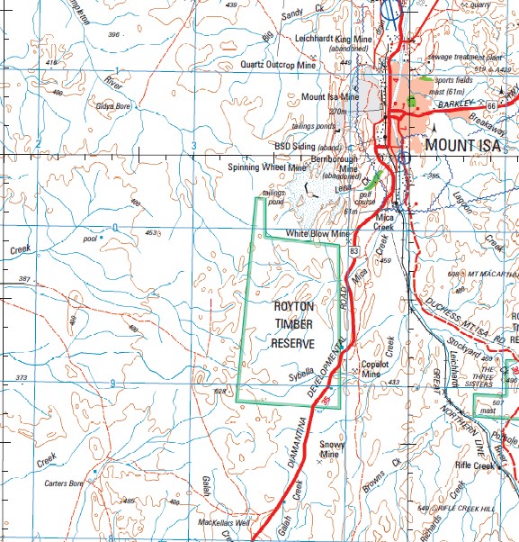 Mount Isa 1-250,000 Topographic Map - Maps, Books & Travel Guides