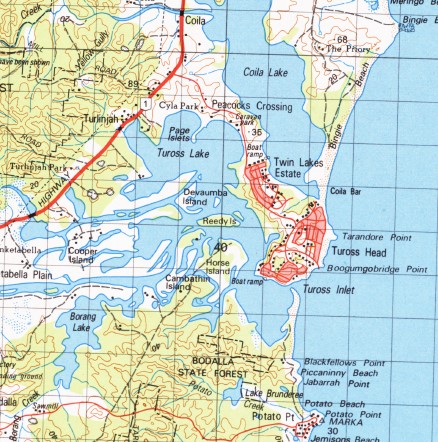 Narooma 1 100 000 Topographic Map Geoscience Australia Maps Books   Narooma 100 GA SAmple  5 