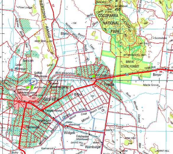 Narrandera 1 250000 Topographic Map Maps Books And Travel Guides 7179