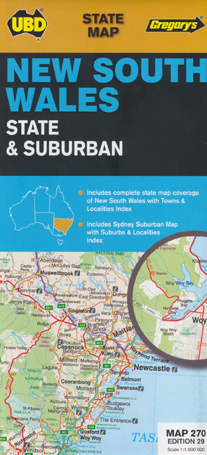 New South Wales State And Suburban 270 UBD Gregorys - Maps, Books ...