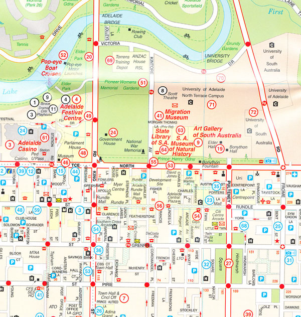 Adelaide City And Suburbs Map Racv Sample 6 
