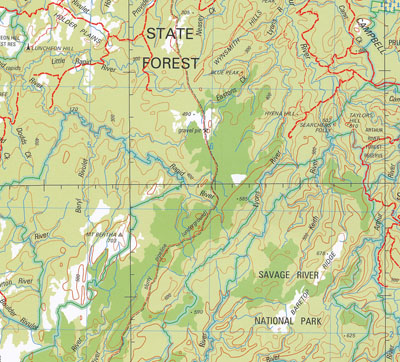 Burnie 1-250,000 Topographic Map - Maps, Books & Travel Guides