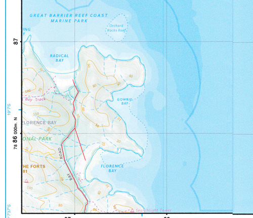 Gowrie Bay 1-25,000 Topographic Map QLD - Maps, Books & Travel Guides