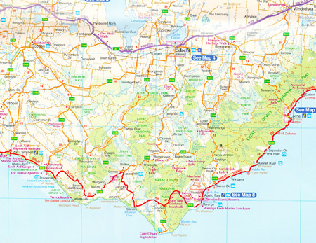 Great Ocean Road Map RACV - Maps, Books & Travel Guides