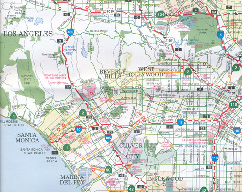 Los Angeles And San Diego Map Rand Sample 6 