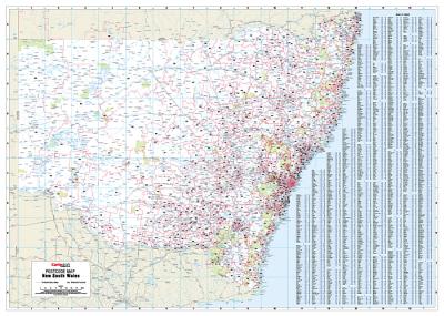 Sydney and NSW Laminated Postcode Map Cartodraft - Maps, Books & Travel ...