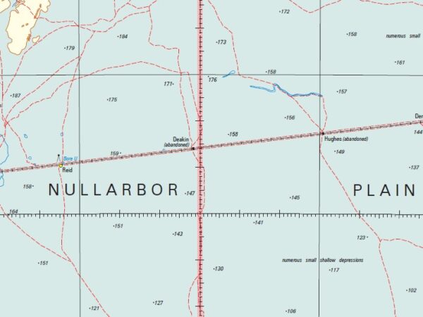 Nullarbor Plain 1-1,000,000 Topographic Map Geoscience Australia - Image 2