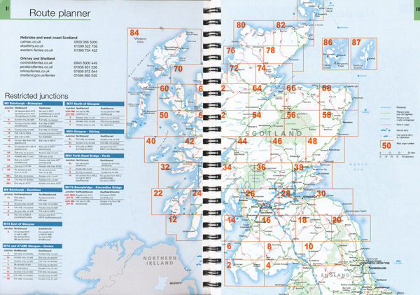 Scotland Glovebox Atlas AA - Maps, Books & Travel Guides