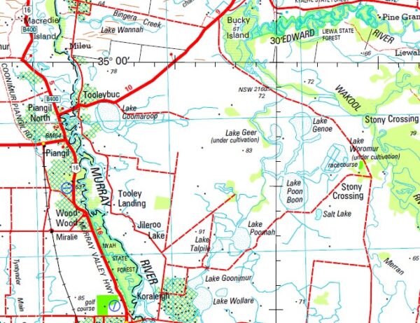 Swan Hill 1 250 000 Topographic Map Maps Books Travel Guides   Swan Hill 250 Sample 6 600x461 