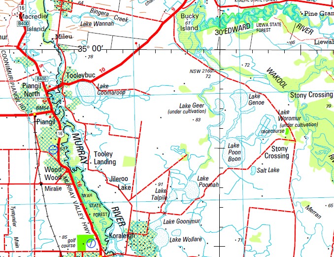 Swan Hill 1 250 000 Topographic Map Maps Books Travel Guides   Swan Hill 250 Sample 6 