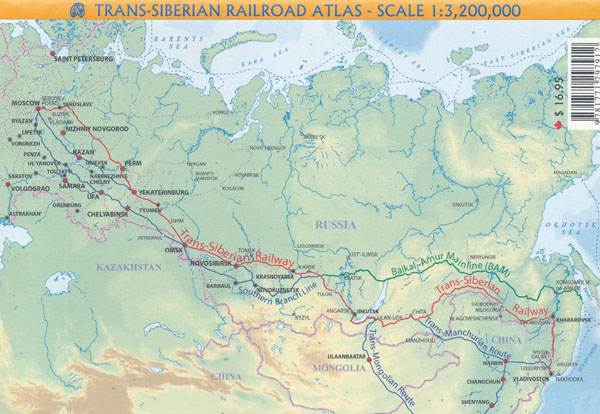 Trans Siberian Railroad Atlas Itmb Maps Books And Travel Guides