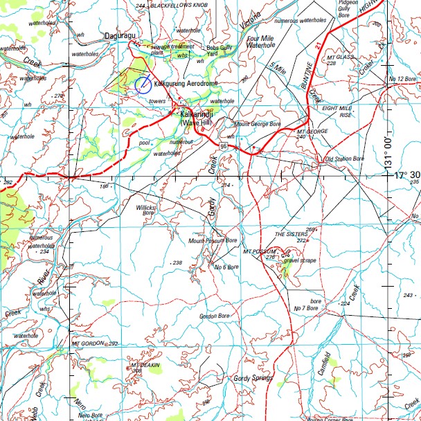 Wave Hill 1-250,000 Topographic Map - Maps, Books & Travel Guides