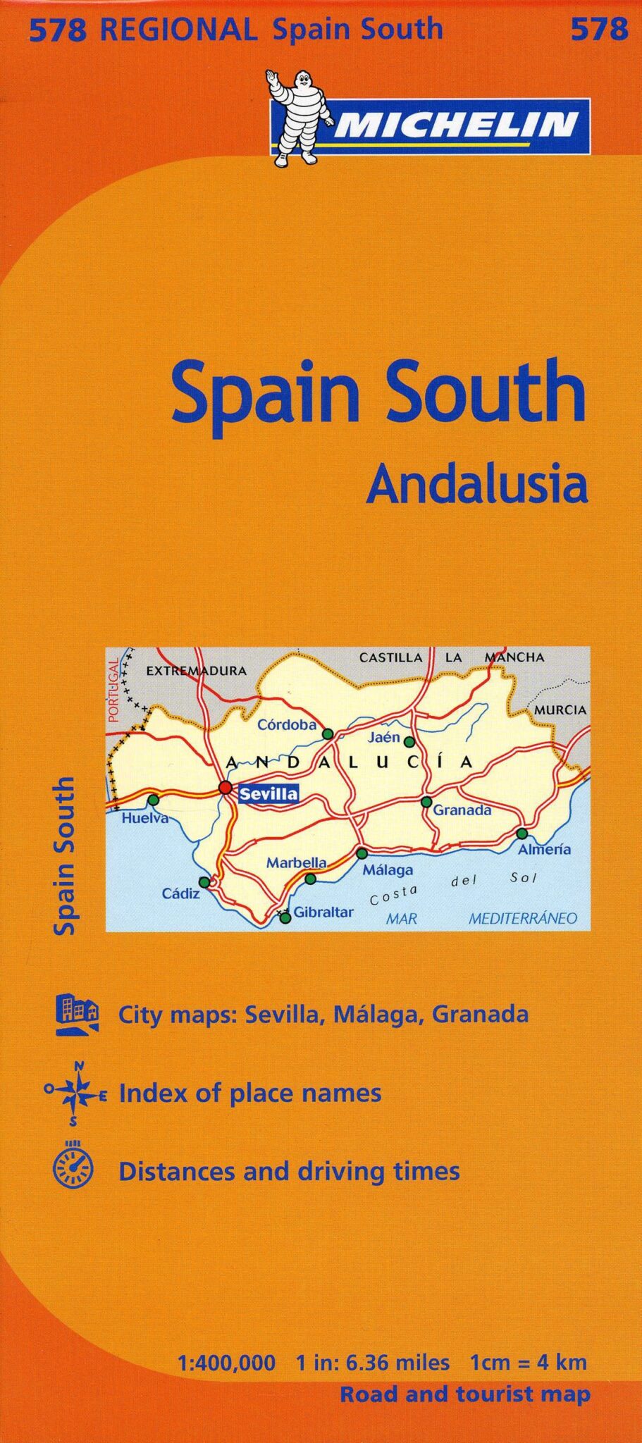 Spain South Andalucia Map 578 Michelin - Maps, Books & Travel Guides