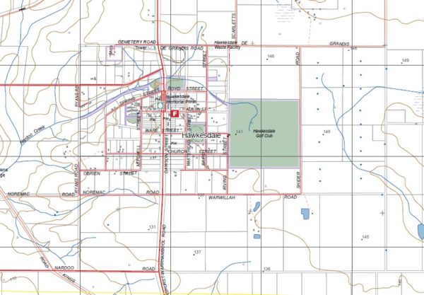 HAWKESDALE NORTH  1-25,000 Vicmap Topographic Map  7321-1-N - Image 2