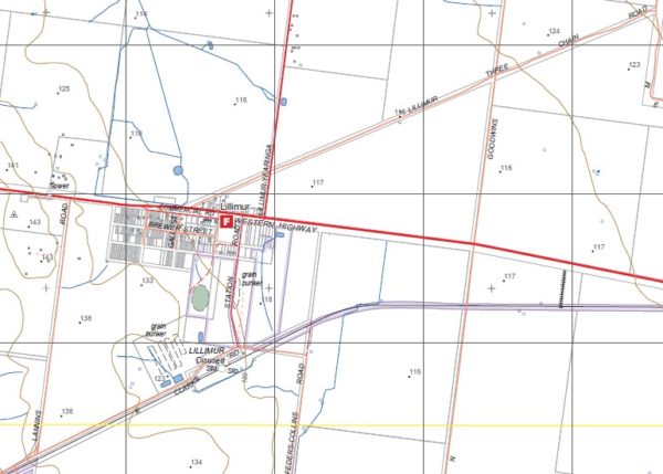 KANIVA NORTH  1-25,000 Vicmap Topographic Map  7125-3-N - Image 2