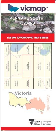 KENMARE SOUTH 1 25 000 Vicmap Topographic Map 7326 3 S Maps Books   Kenmare South Rotated 