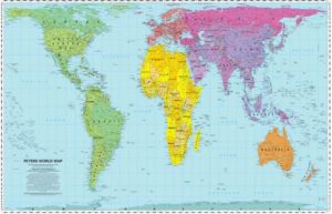 Peters Projection World Map Folded - Maps, Books & Travel Guides