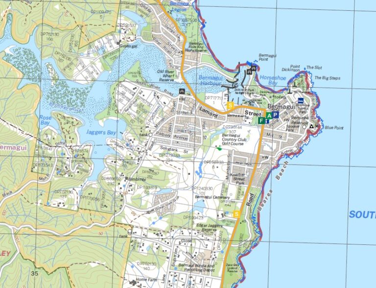 Bermagui 1-25,000 Nsw Topographic Map - Maps, Books & Travel Guides