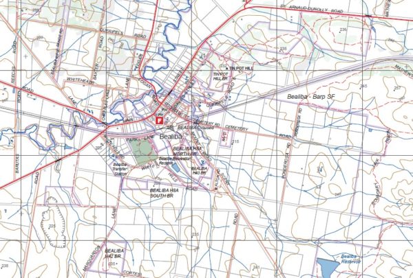 DUNOLLY NORTH  1-25,000 Vicmap Topographic Map  7624-3-N - Image 2