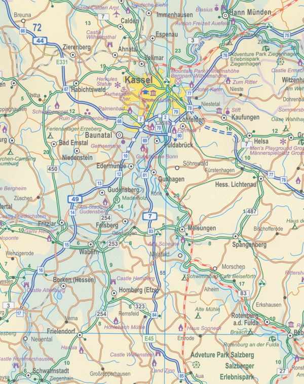 Frankfurt and Central Germany Map ITMB - Maps, Books & Travel Guides