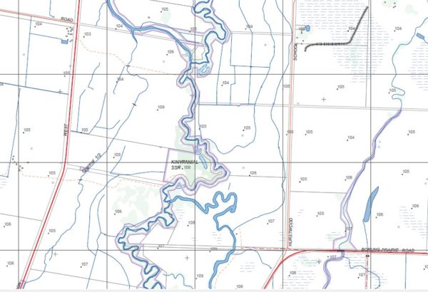 KINYPANIAL NORTH  1-25,000 Vicmap Topographic Map  7625-2-N - Image 2