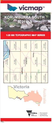 KORUMBURRA SOUTH 1 25 000 Vicmap Topographic Map 8021 2 S Maps Books   Korumburra South Rotated 