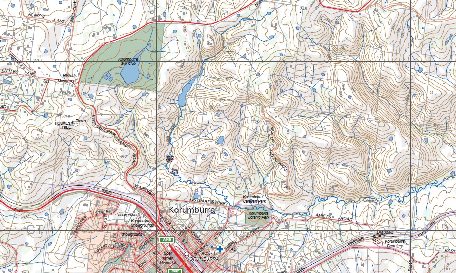 KORUMBURRA SOUTH 1-25,000 Vicmap Topographic Map 8021-2-S - Maps, Books ...