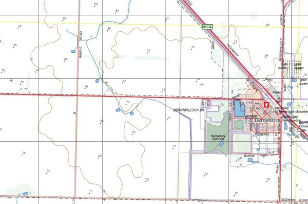 SEA LAKE SOUTH  1-25,000 Vicmap Topographic Map  7426-1-S - Image 2