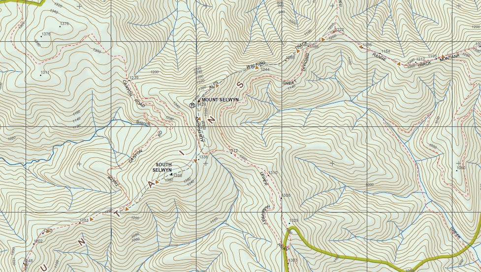 Selwyn North 1-25,000 Vicmap Topographic Map 8223-1-n - Maps, Books 