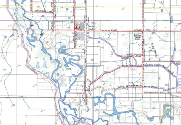 WONWONDAH NORTH  1-25,000 Vicmap Topographic Map  7324-3-N - Image 2