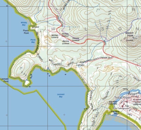 WILSONS PROMONTORY NORTH  1-25,000 Vicmap Topographic Map  8119-4-N - Image 3