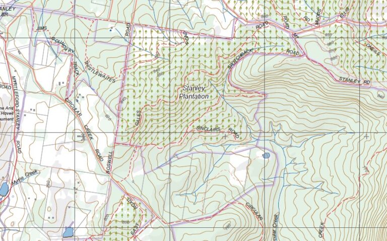 YACKANDANDAH SOUTH 1-25,000 Vicmap Topographic Map 8225-2-S - Maps ...