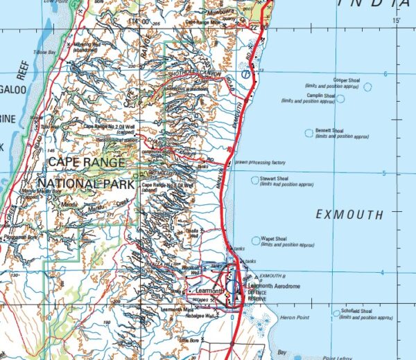 Yanrey 1-250,000 Topographic Map Geoscience Australia - Image 2