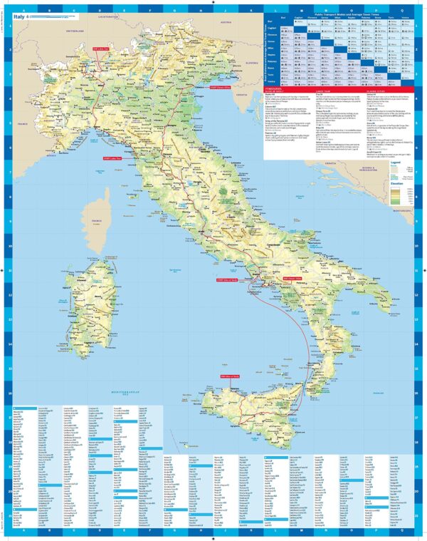 Italy Planning Map Lonely Planet - Maps, Books & Travel Guides