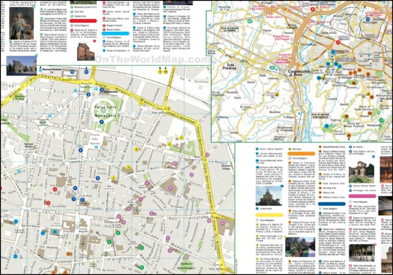 Bologna Tourist Map City And Area - Maps, Books & Travel Guides